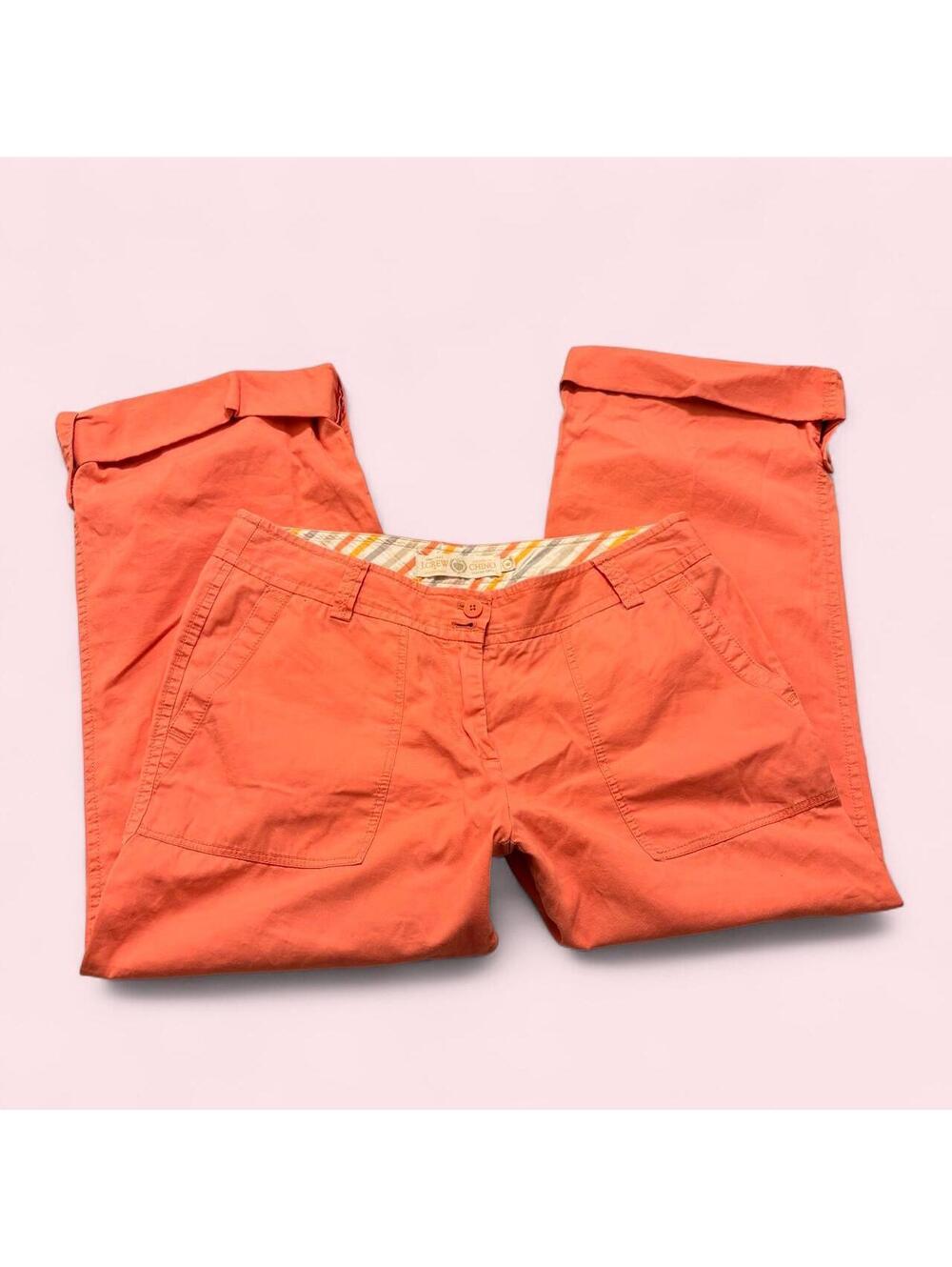 Orange Y2K Wide Leg Capris
